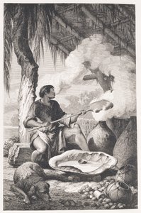 Fabricación de caucho en las orillas del Madeira, de 